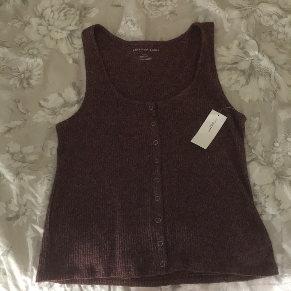 american eagle sweater tank top
